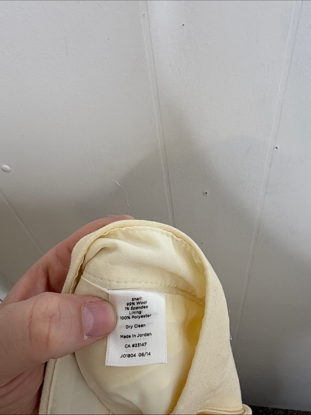 Talbots Pants Womens 6 Heritage Straight Cream Wool Blend career work Office - Picture 7 of 8